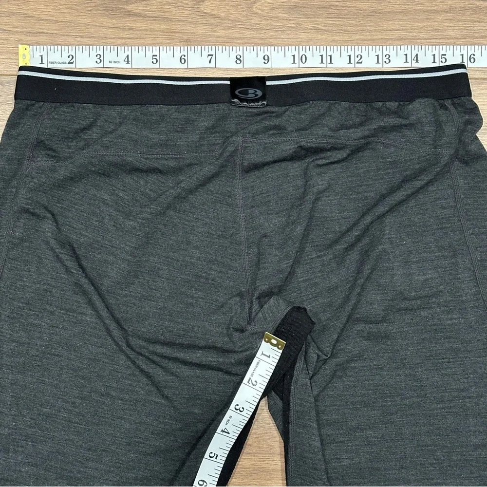 Icebreaker Merino Bodyfit Zone Legging in Gray/Black Size XXL